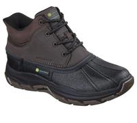 Skechers Men's Respected Swamper Hiking Boot, Chocolate Leather/Duraleather/Black Trim, 7 UK