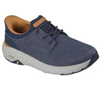Skechers Men's Round Toe Canvas Bungee Lace Slip-in Sneakers