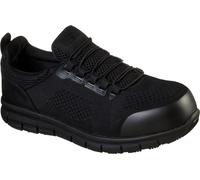 Skechers Mens Safety Shoes Trainers Synergy Omat Elasticated black UK Size