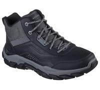 Skechers Men's Santoro Hopkins Hiking Boot, Black Leather/Synthetic/Mesh, 7 UK