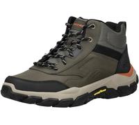 Skechers Men's Santoro Hopkins Hiking Boot, Olive Leather/Synthetic/Mesh, 8 UK