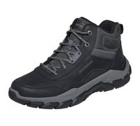 Skechers Men's Santoro Hopkins Hiking Boot, Black Leather/Synthetic/Mesh, 9.5 UK