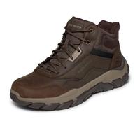 Skechers Men's Hiking Boot, Santoro Hopkins, Cocoa Leather/Synthetic/Mesh, 9.5 UK
