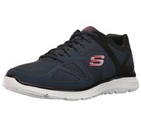 Skechers Men's Satisfaction Flash Point Sneakers, Blue(Navy/Black), 10 UK (45 EU (11 M US))