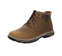 Skechers for man. 204394 Segment 2.0 Brodgen brown leather boots (45), Flat, Laces, Casual