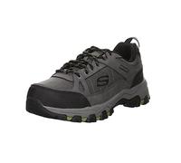 Skechers Mens Selmen Cormack Sneaker, Charcoal Leather W Synthetic Mesh, 8 UK