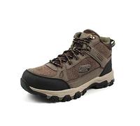Skechers Men's SELMEN MELANO Hiking Boot, Chocolate Leather W/Mesh, 10 UK