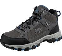 Skechers Men's SELMEN MELANO Hiking Boot, Gray Leather W/Synthetic & Mesh, 7 UK