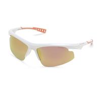Skechers Men's Semi-Rimless Sport Wrap Sunglasses in White