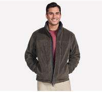 Skechers Men's Sherpa Jacket in Brown/Olive, Size XL | Polyester