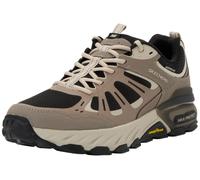 Skechers Men's Max Protect Sherwood Ridge Sneaker, Taupe Leather/Synthetic/Black Trim, 10.5 UK