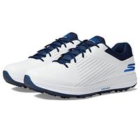 Skechers Mens Shoe-GO Golf Elite 5 GF Sneaker, White Synthetic/Navy Trim, 8 UK
