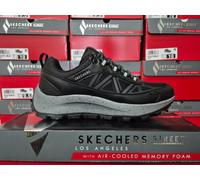 Skechers Men's Urbex Sneaker, Black Duraleather/Mesh/Charcoal Trim, 9 UK