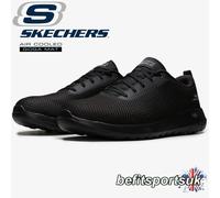 SKECHERS MENS SHOES BLACK WALKING MEMORY FOAM GYM SOFT WALKING TRAINERS UK 9 11