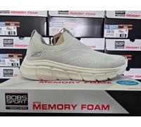 SKECHERS MENS SHOES GREY FLEX KNIT MEMORY FOAM GYM SLIP ON SKETCHERS TRAINERS 10