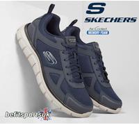 Skechers Men's Track Scloric Oxford, Navy, 9 UK