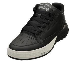 Skechers Men's Sizzle Buckets Og Sneaker, Black Leather/Bandana Print Mesh, 11 UK