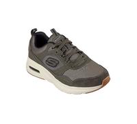 Skechers Mens Skech-Air Court Suede Lace-Up Skech-Air Sneakers Olive