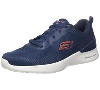 Skechers Men's Skech-Air Dynamight Bliton Sneaker, Navy Mesh/Synthetic/Orange Trim, 7 UK