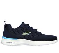 Skechers Men's Skech-Air Dynamight Tuned Up Trainers, Navy Engineered Mesh Pu Lime Trim, 9.5 UK