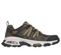 Skechers Men's Skech-Air Envoy - Buyers Peak Sneaker in Olive, Size 9.5 | Leather/Textile/Synthetic
