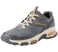 Skechers Men's Skech-AIR Sleek Envoy Trainers, Charcoal Leather/Synthetic/Textile/Trim, 9 UK