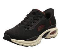 (Black, 8 (Adults')) Skechers Skech-Air Ventura Vanderway Textile Men's Black/Red Trainers
