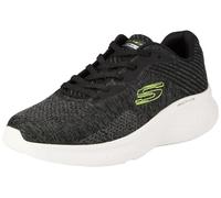 Skechers Men's Skech-LITE PRO FAREGROVE Trainers, Black Circular Knit/Synthetic/Lime Trim, 13 UK