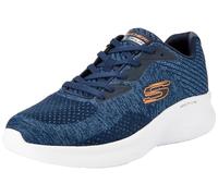 Skechers Men's Skech-LITE PRO FAREGROVE Trainers, Navy Circular Knit/Synthetic/Orange Trim, 7.5 UK