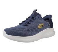 Skechers Men's Trainers Skech-Lite Pro, Navy Mesh Yellow Trim, UK 10