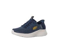Skechers Men's Skech-lite Pro Trainers, Navy Mesh Yellow Trim, 8.5 UK