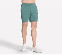 Skechers Men's Skechcloud Elevate 7 Inch Short in Stone/Olive, Size 3XL | Polyester/Rayon/Rayon