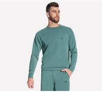 Skechers Men's SKECHCLOUD Elevate Crew Top in Stone/Olive, Size XL | Polyester/Rayon/Rayon