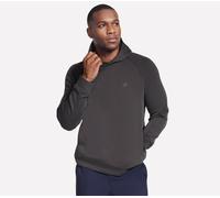 Skechers Men's SKECHCLOUD Elevate Hoodie in Black/Charcoal, Size 2XL | Polyester/Rayon/Rayon