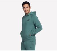 Skechers Men's SKECHCLOUD Elevate Hoodie in Stone/Olive, Size Large | Polyester/Rayon/Rayon