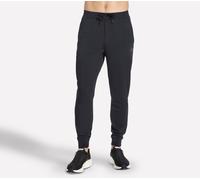 Skechers Men's SKECHCLOUD Elevate Jogger in Black, Size Large | Polyester/Rayon/Rayon