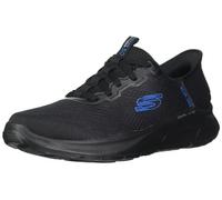 Skechers Men's Slip-ins RF: Equalizer 5.0 - Standpoint Sneaker in Black/Blue, Size 12 | Textile/Synthetic, Vegan, Machine Washable