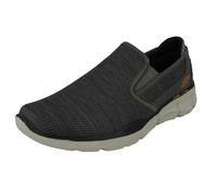 Skechers Mens Skechers Slip On Trainers Equalizer 3.0 Sumnin 52937 - Charcoal/Orange - UK 11