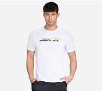 Skechers Men's SKX Short Sleeve T-Shirt in White, Size 2XL | Cotton/Polyester