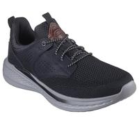 Skechers Men's Slade-Breyer 210892 Knitted Mesh Bungee Lace W/Quarter Cage Slip On, Black, 9 UK X-Wide