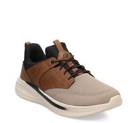 Skechers Men's Slade-Breyer 210892 Knitted Mesh Bungee Lace W/Quarter Cage Slip On, Brown/Tan, 10