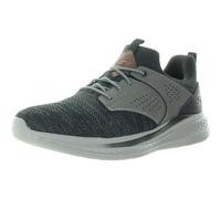 Skechers Men's Slade-Breyer Sneaker, Black/Grey, 8 UK X-Wide