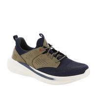 Skechers Men's Slade-Breyer Sneaker, Navy/Tan, 9.5
