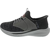 Skechers Men's Slade-Caster Sneaker, Black/Grey, 10 UK