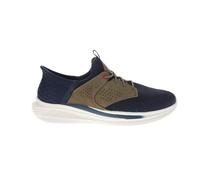 Skechers Men's Slade-Caster Sneaker, Navy/Tan, 6 UK
