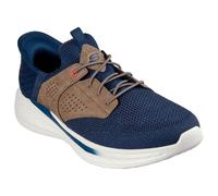 Skechers Men's Slade-Caster Sneaker, Navy/Tan, 6 UK