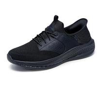 Skechers Men's Slade Caster Trainer, Black, 9.5 UK