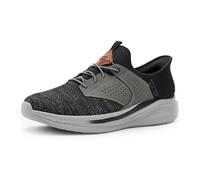 Skechers Men's Slade-Caster Sneaker, Black/Grey, 9 UK