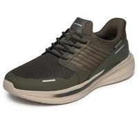 Skechers Men's Slade Luther Trainers, Olive Synthetic/Mesh, 12 UK