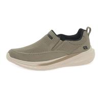 Skechers Men's Slade Royce Slip-On Sneakers, Taupe Knitted Mesh, 9.5 UK